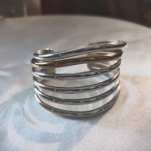 Sterling Silver Cuff huge women's Bracelet